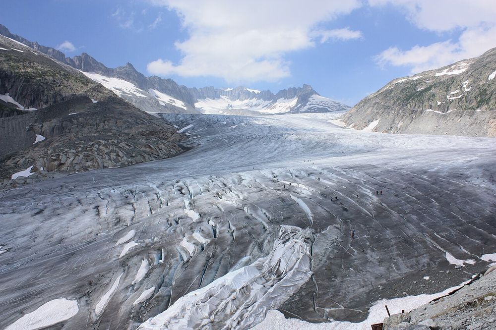 Rhône Glacier in 2009.